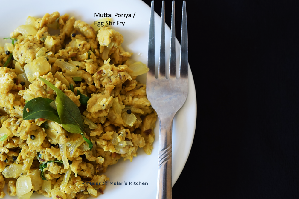 Muttai Poriyal/Egg stir Fry (2/3)